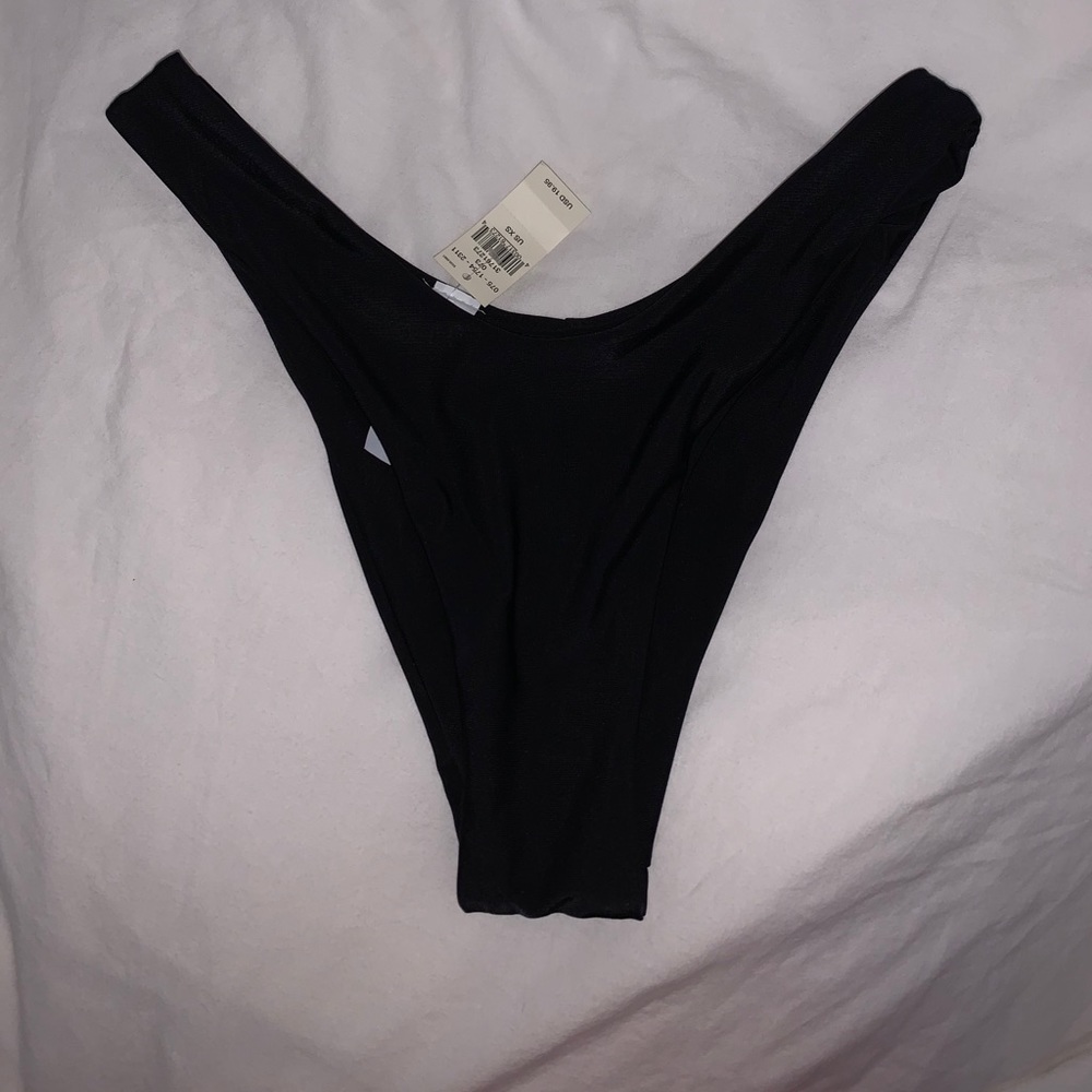 Aerie super high cut bikini bottom - black